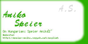 aniko speier business card